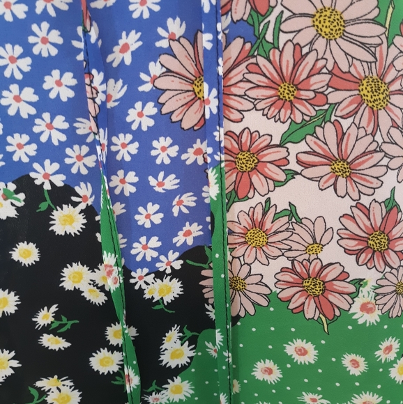Chenault floral patchwork top blouse small *A1 - Picture 4 of 7